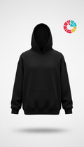 Midnight black oversized hoodie